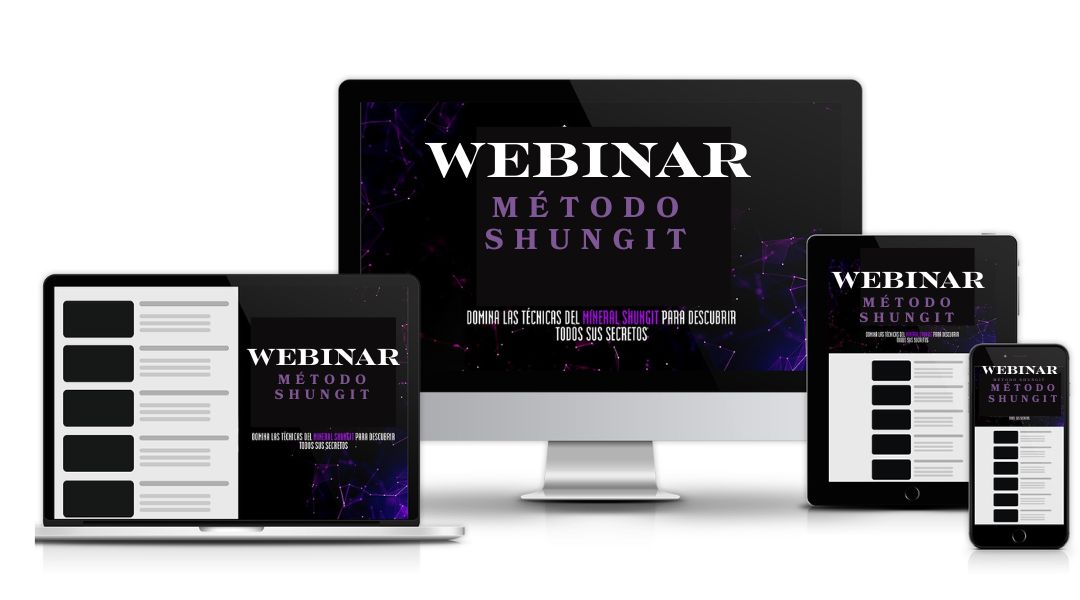 Webinar gratuito los secretos del agua de shungit aprenderás a crear tu agua de shungita de calidad y aplicarla en sus 3 estados, liquido, solido y gaseoso.
