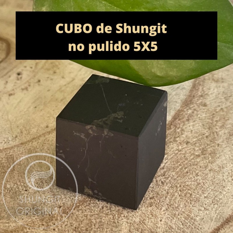 CUBO de SHUNGIT (mate) 5x5cm
