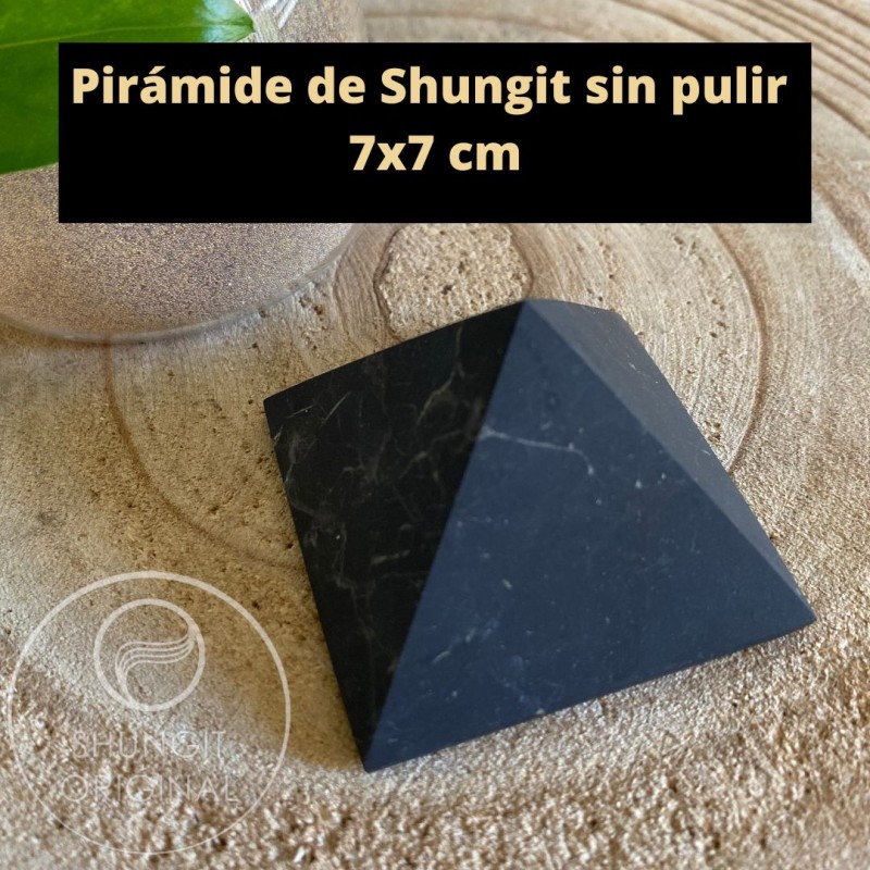 PIRÁMIDE de Shungit de 7x7cm mate