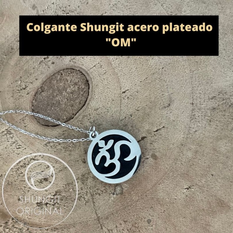 COLGANTE acero plateado OM